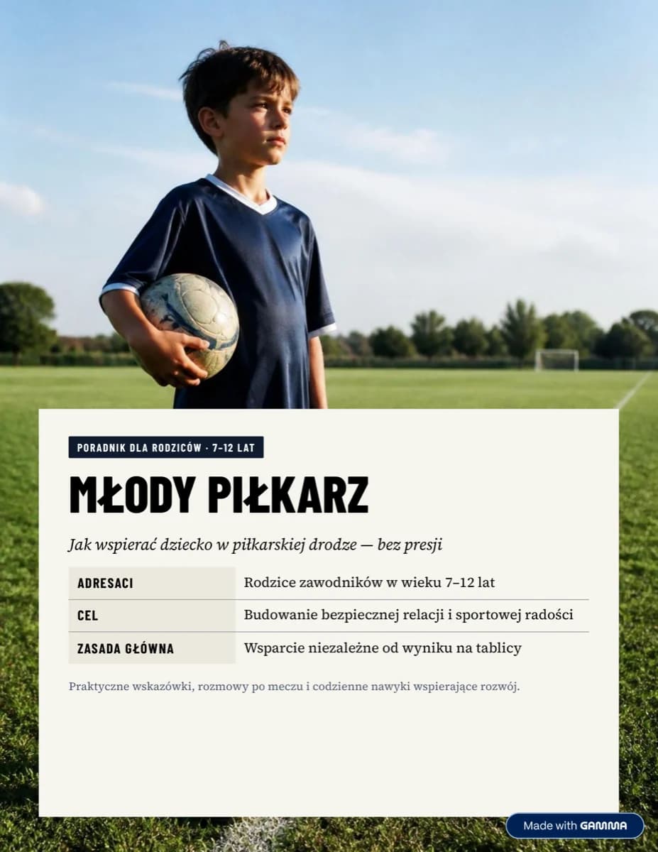 Okładka poradnika „Młody Piłkarz"
