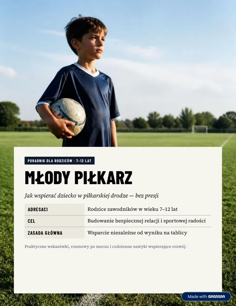 Okładka poradnika „Młody Piłkarz”